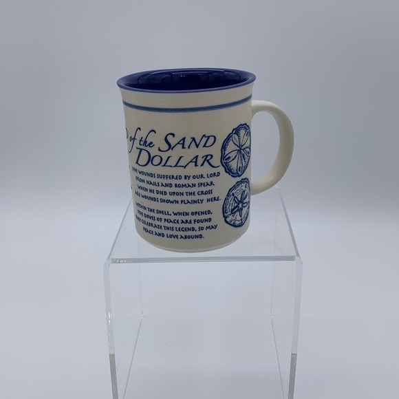 Decorative Legendary Sand Dollar Stoneware  Coffee Mug With Handle - Picture 2 of 12